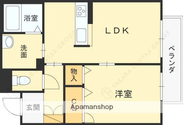 ヴィアソーレ鶴見Bの間取り