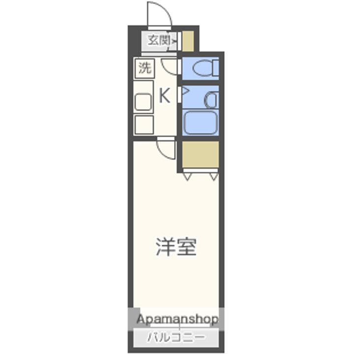 大阪府大阪市淀川区西中島7丁目の賃貸マンションの間取り