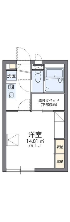 レオパレスPleyoneの間取り