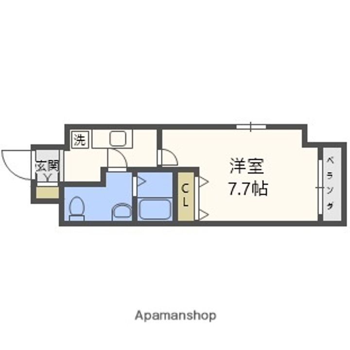 大阪府大阪市東成区中道1丁目の賃貸マンションの間取り