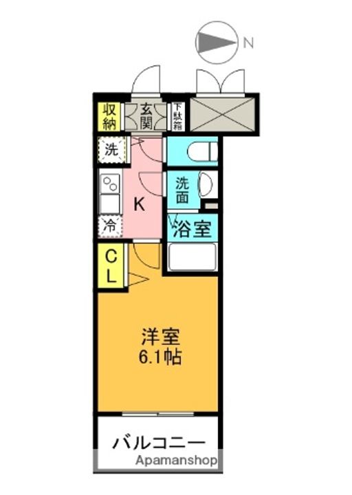 大阪府大阪市城東区野江2丁目の賃貸マンションの間取り