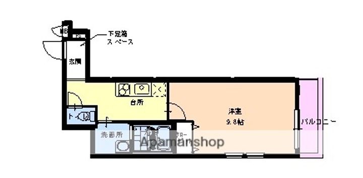 フジパレス神崎川 Ⅲ番館の間取り