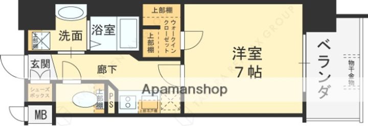 大阪府大阪市都島区網島町の賃貸マンションの間取り
