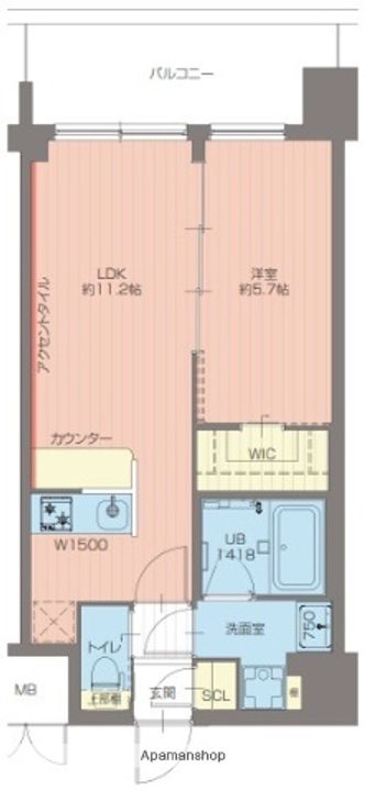 グランカーサ新大阪SOUTHの間取り