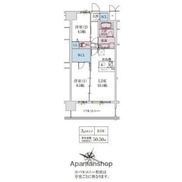 大阪府大阪市北区大淀中5丁目の賃貸マンションの間取り