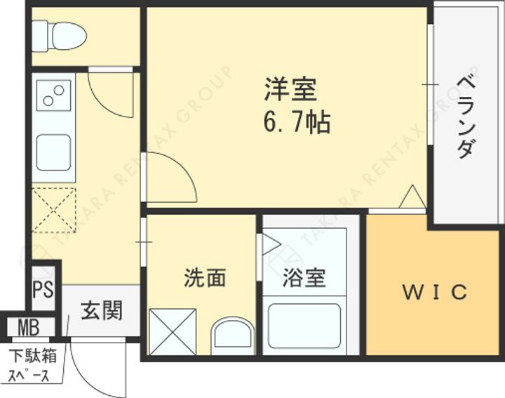 フジパレス野崎?番館の間取り