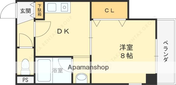 大阪府大阪市都島区高倉町1丁目の賃貸マンションの間取り