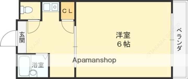 大阪府大阪市城東区野江1丁目の賃貸マンションの間取り