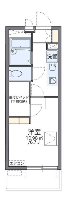 レオパレスフリージアの間取り