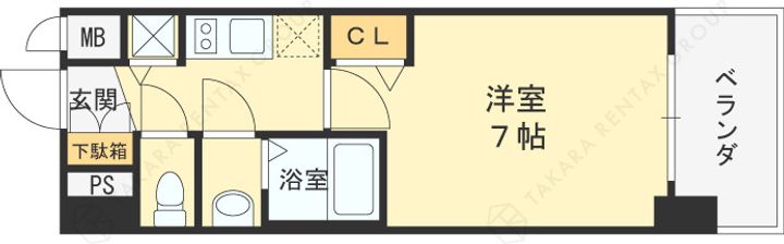 プレサンス水都OKAWA0803の間取り