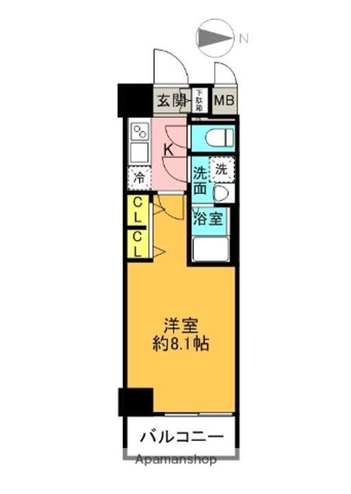 セオリー梅田ドムスの間取り