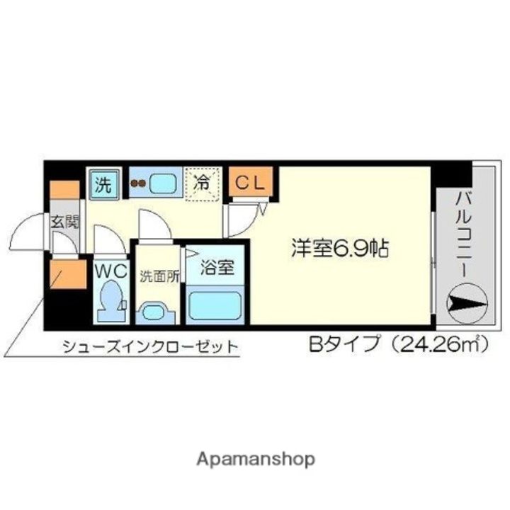 大阪府大阪市淀川区宮原2丁目の賃貸マンションの間取り