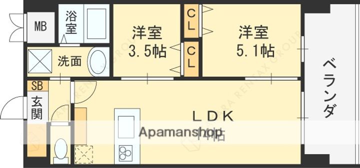 グランマーレ小路駅前607の間取り