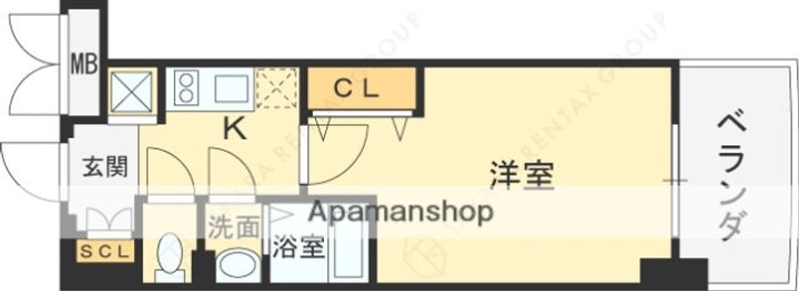 LUXE今里Ⅱの間取り