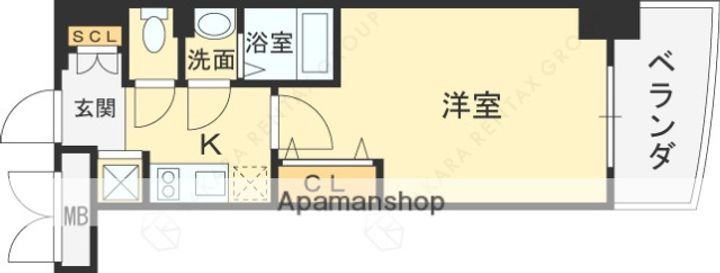 LUXE今里Ⅱの間取り