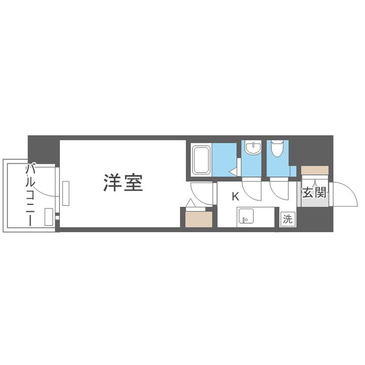 プレサンスNEO上新庄PRIMECRUISの間取り
