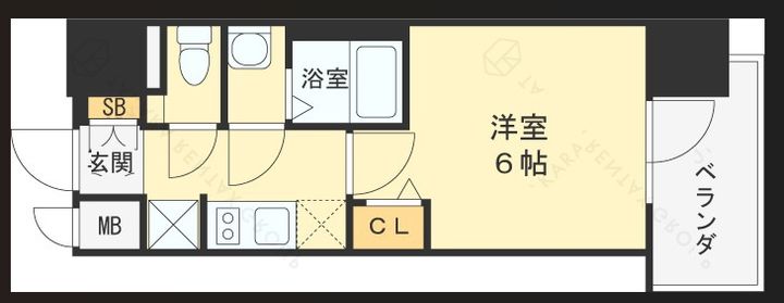 プレサンス深江橋ラヴィゲートの間取り