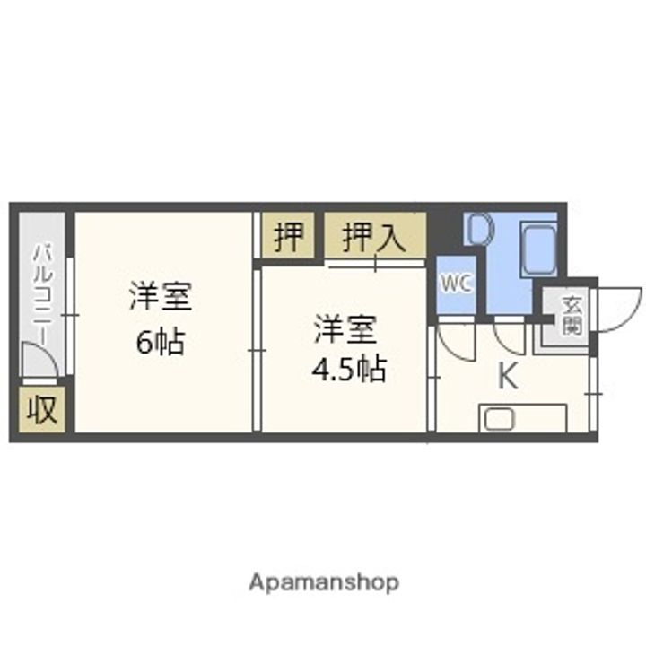 田中町住宅1号棟114の間取り