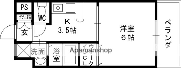 エステムプラザ梅田・扇町公園パークランドの間取り