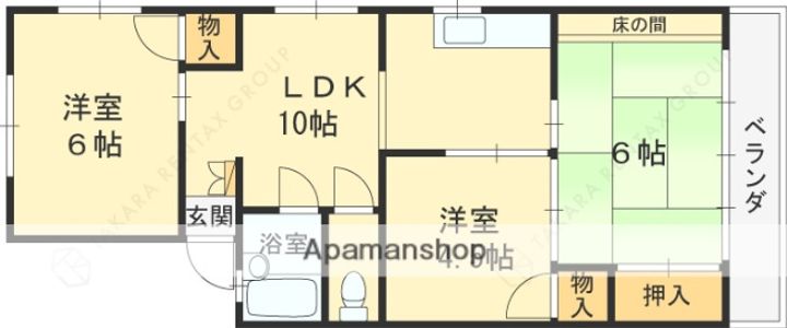 ホワイトヴィラ武庫之荘の間取り