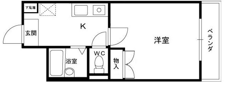 兵庫県尼崎市南塚口町3丁目の賃貸マンションの間取り