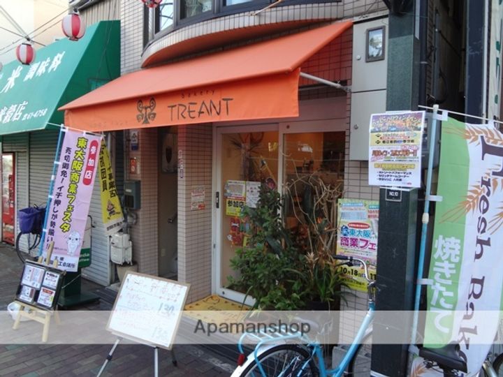 大阪府東大阪市西岩田1丁目の賃貸アパートの周辺