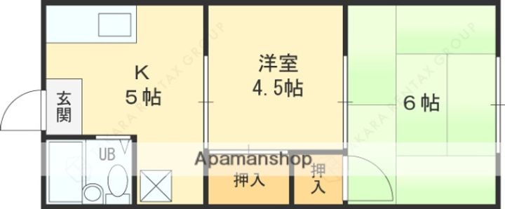 大阪府東大阪市玉串元町1丁目の賃貸マンションの間取り