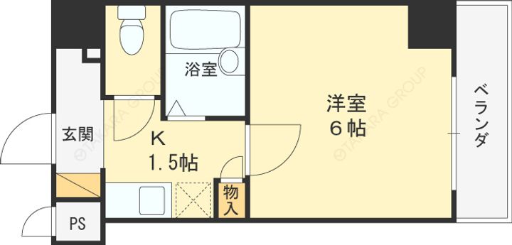 PS HIGASHI OSAKA(イマザキマンション)の間取り
