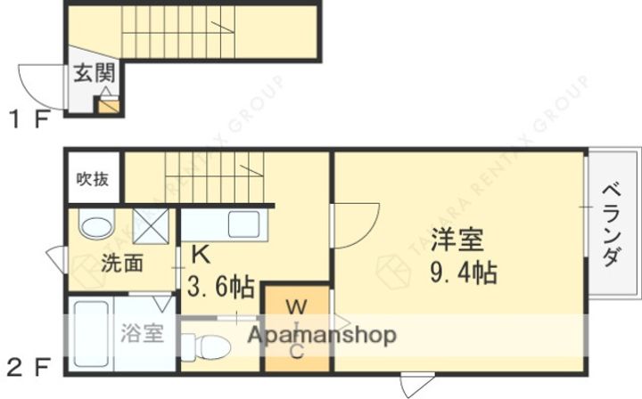 大阪府東大阪市御厨南3丁目の賃貸マンションの間取り