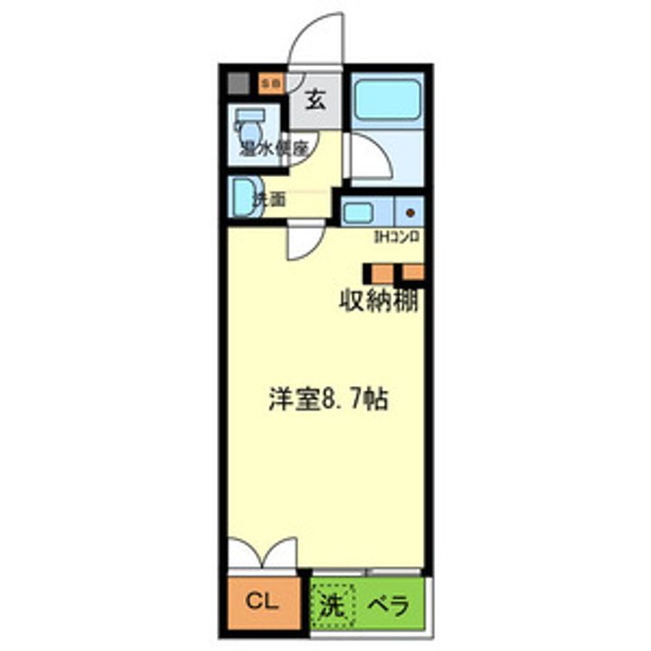 大阪府東大阪市大蓮東4丁目の賃貸アパートの間取り