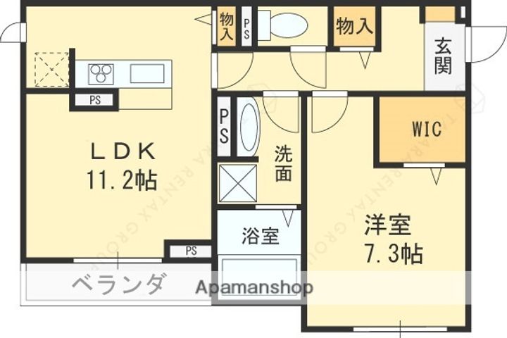 サニープレイスの間取り