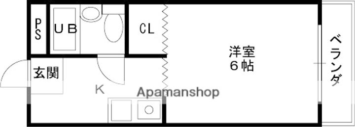 大阪府東大阪市上小阪4丁目の賃貸マンションの間取り