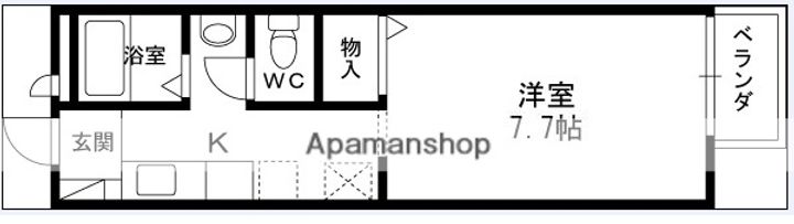 兵庫県尼崎市南塚口町5丁目の賃貸アパートの間取り