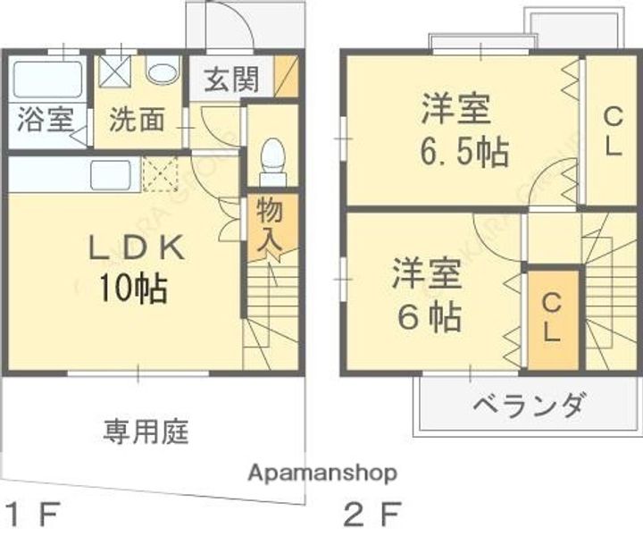 コスモシティーⅡ番館110の間取り