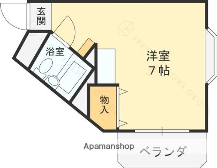 大阪府東大阪市上石切町2丁目の賃貸マンションの間取り