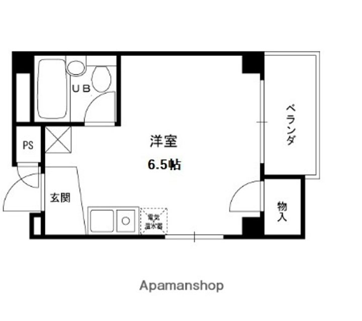 兵庫県西宮市鳴尾町1丁目の賃貸マンションの間取り