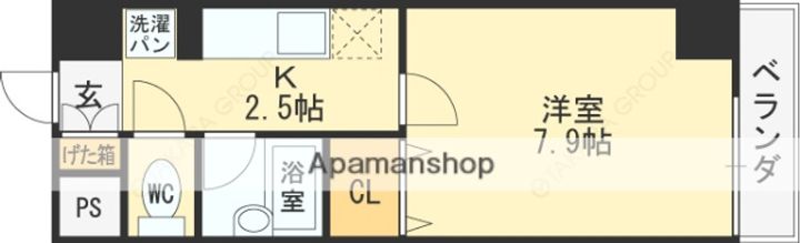 ステュディオの間取り