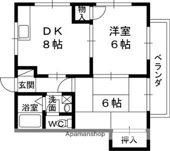 菊水ハイツの間取り