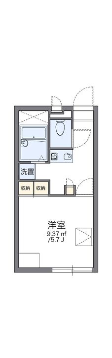 レオパレス三葉の間取り