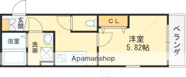 大阪府東大阪市稲田本町3丁目の賃貸アパートの間取り
