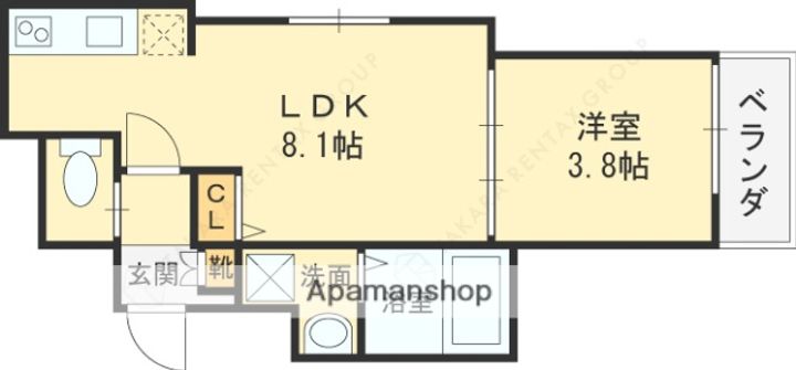 ルミエール放出の間取り