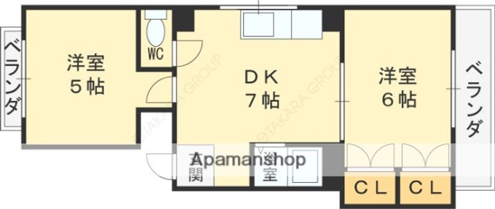 日伸ビル501の間取り