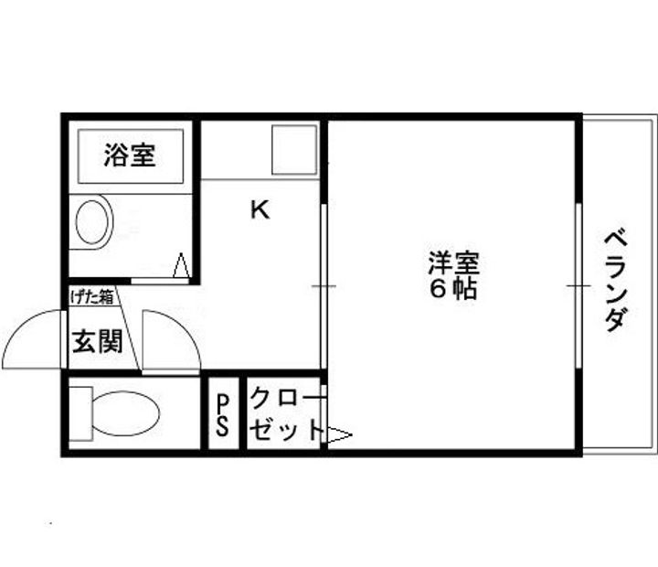大阪府八尾市山本町北8丁目の賃貸アパート102の間取り