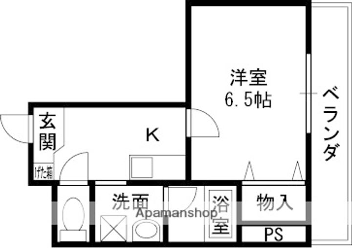 大阪府八尾市相生町2丁目の賃貸マンション301の間取り