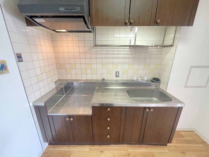 大阪府八尾市山本町南8丁目の賃貸マンションのキッチン