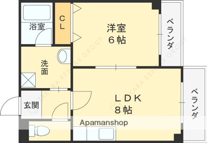 レグルス深井205の間取り