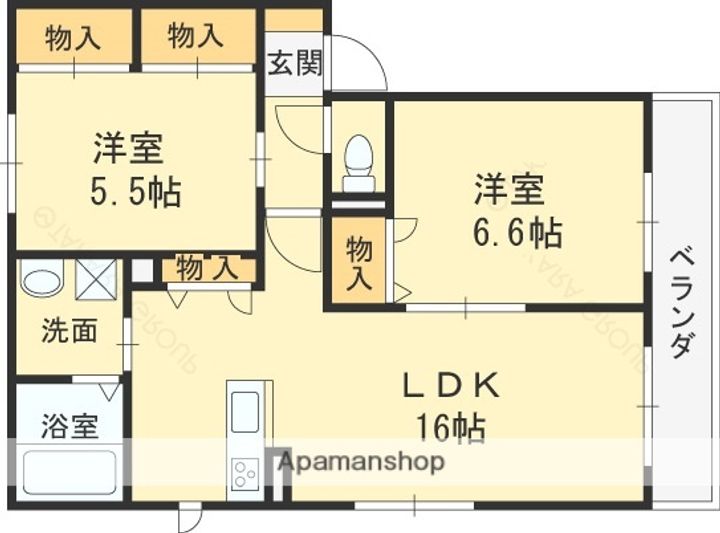 リヴェール八田の間取り
