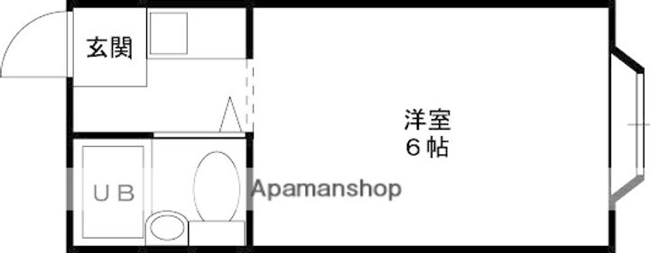 大阪府柏原市大県3丁目の賃貸マンションの間取り