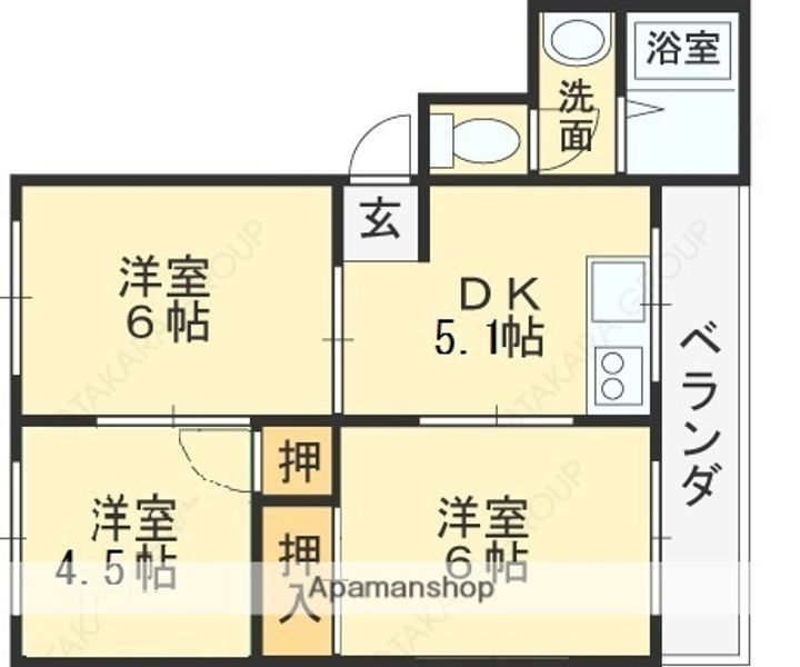 MKマンション208の間取り
