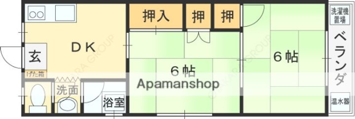 イヌイマンションの間取り